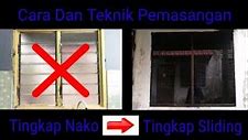 Cara Keluarkan Pintu Sliding Tingkap Rumah